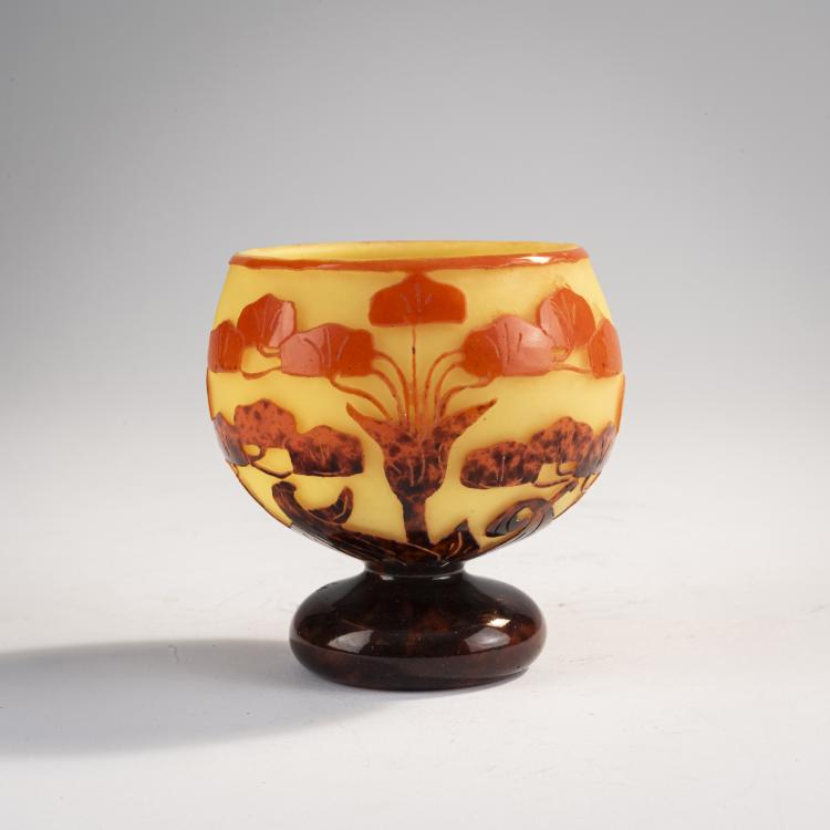 Hauptbild zu Objekt, Vase 'Yucca orange', 1925-27, Schneider, Epinay-sur-Seine, 171A 194