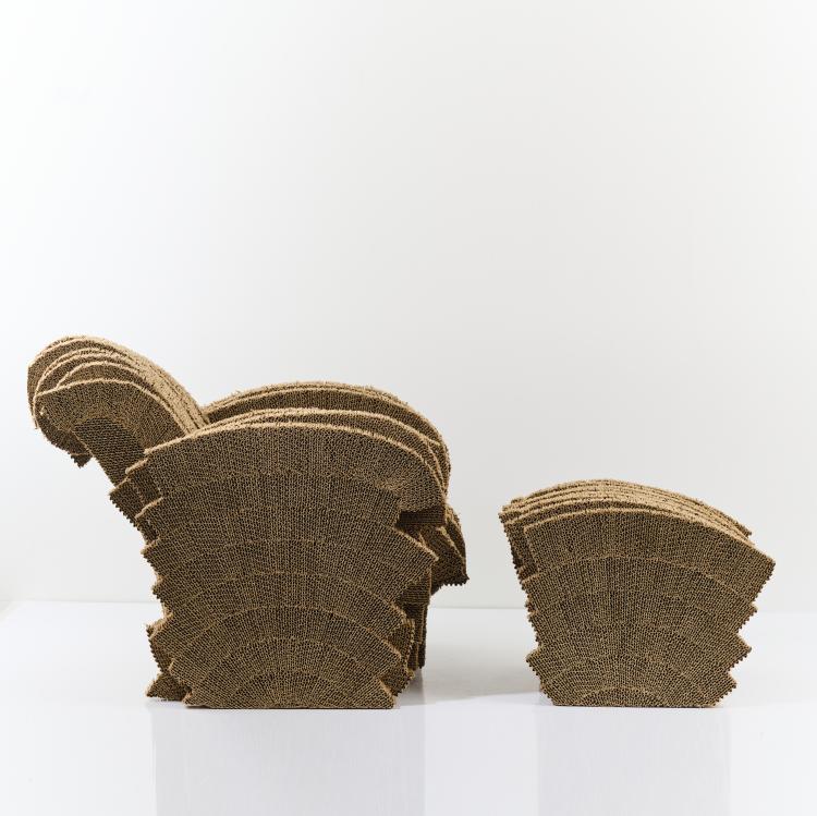 Bild 5 zu Objekt, 'Little Beaver' armchair with ottoman, 1980, Frank O. Gehry, Vitra, Birsfelden, 172A 193
