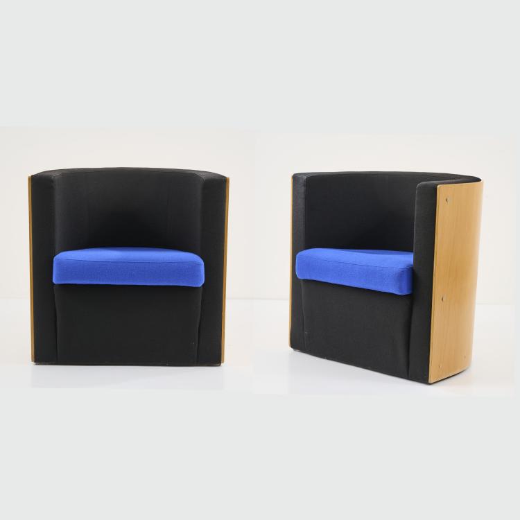 Bild 1 zu Objekt, Zwei Sessel 'D62', 1928 / 1978, El Lissitzky, Tecta, Lauenf&ouml;rde, 173B 308