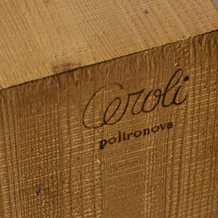 Bild 1 zu Objekt, Bett 'Bocca della Verit&agrave;', 1974, Mario Ceroli, Poltronova, Pistoia, 172A 113