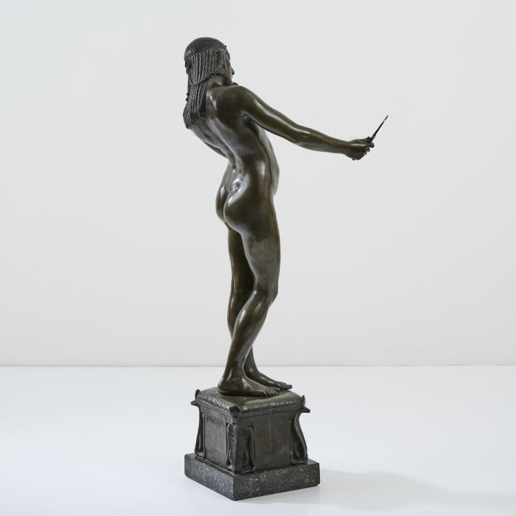 Bild 2 zu Objekt, '&Auml;gypterin mit Handspiegel', um 1910, Michael M&ouml;rtl, 171B 316