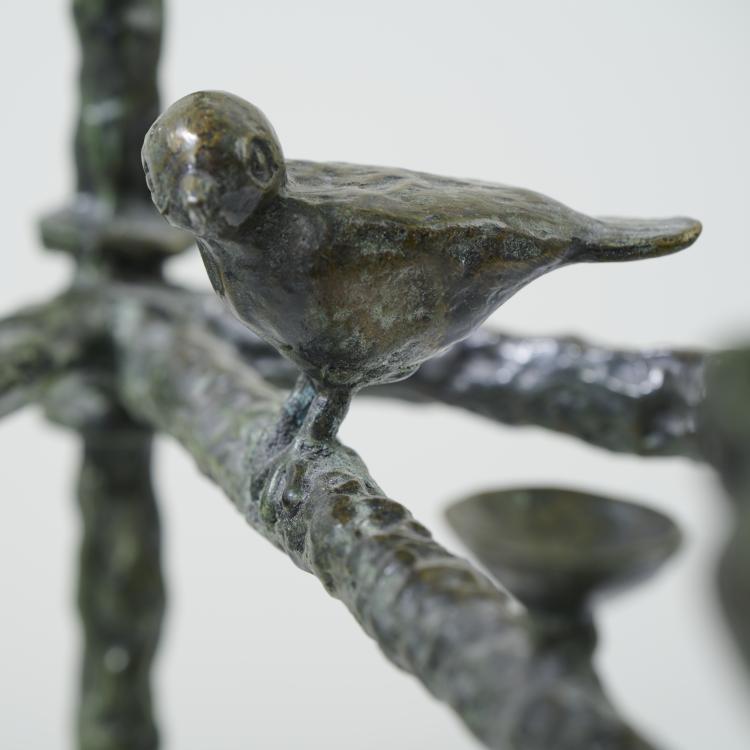 Bild 1 zu Objekt, Beistelltisch 'Table feuilles aux piafs et aux grenouilles', um 1980, Diego Giacometti (im Stile von), 173B 524