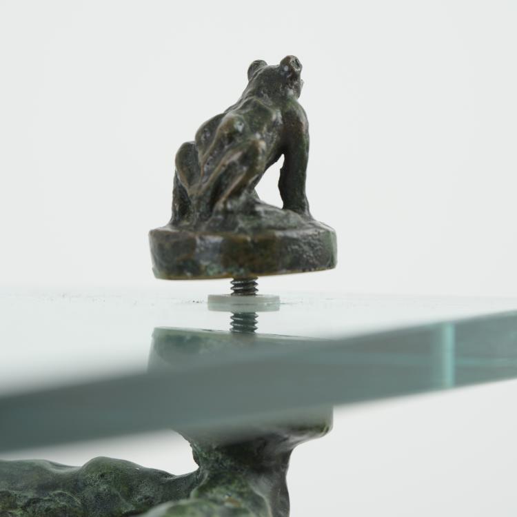 Bild 2 zu Objekt, Beistelltisch 'Table feuilles aux piafs et aux grenouilles', um 1980, Diego Giacometti (im Stile von), 173B 524