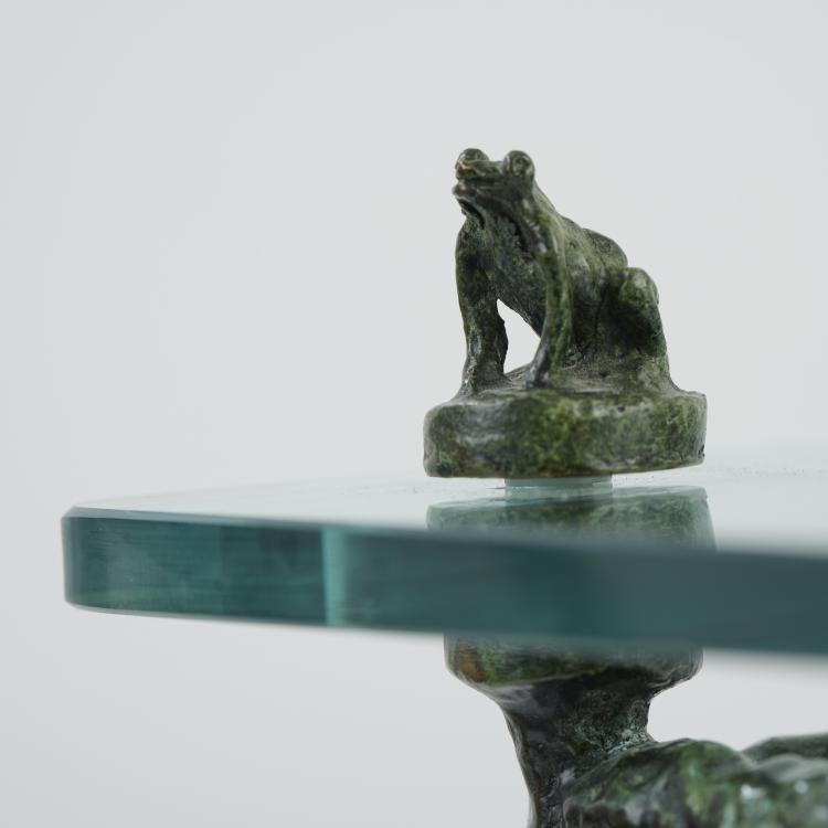 Bild 3 zu Objekt, Beistelltisch 'Table feuilles aux piafs et aux grenouilles', um 1980, Diego Giacometti (im Stile von), 173B 524