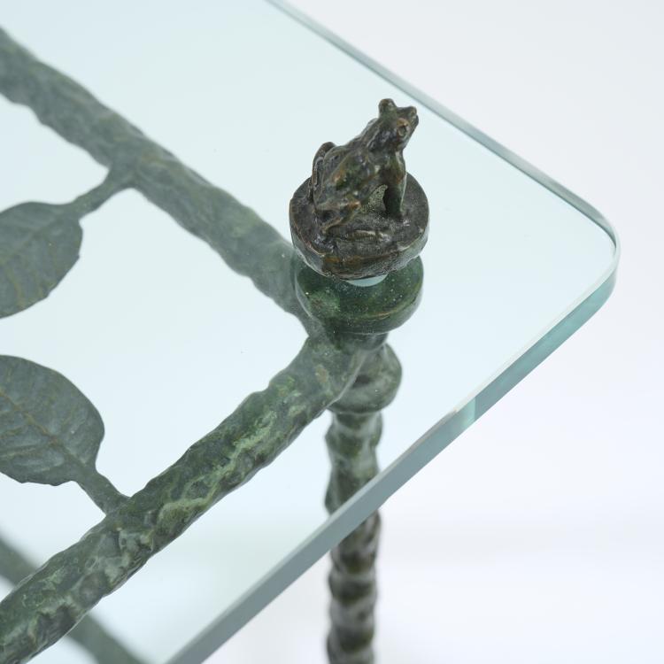 Bild 5 zu Objekt, Beistelltisch 'Table feuilles aux piafs et aux grenouilles', um 1980, Diego Giacometti (im Stile von), 173B 524