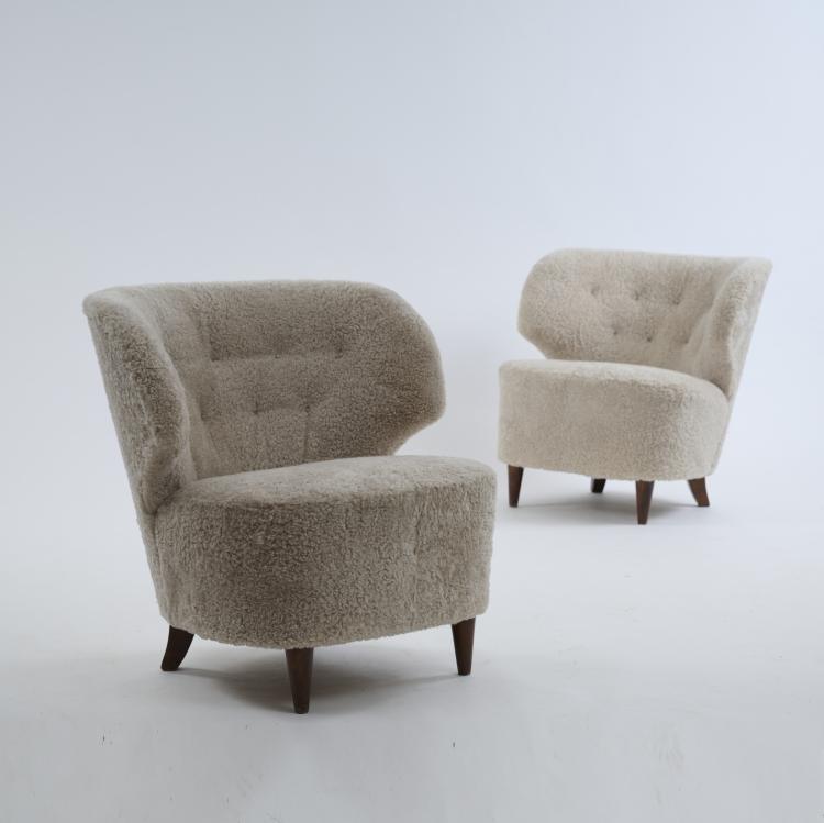 Bild 1 zu Objekt, Two armchairs, 1940s, Carl Johan Boman, Boman Oy, Turku, 172B 270