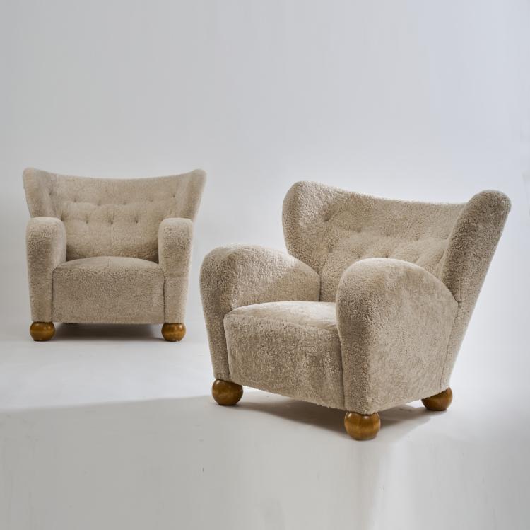 Bild 7 zu Objekt, Two armchairs, 1940s, Carl Johan Boman, Boman Oy, Turku, 172B 270