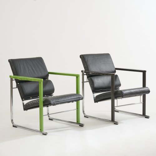 Two armchairs 'Experiment 401', 1982