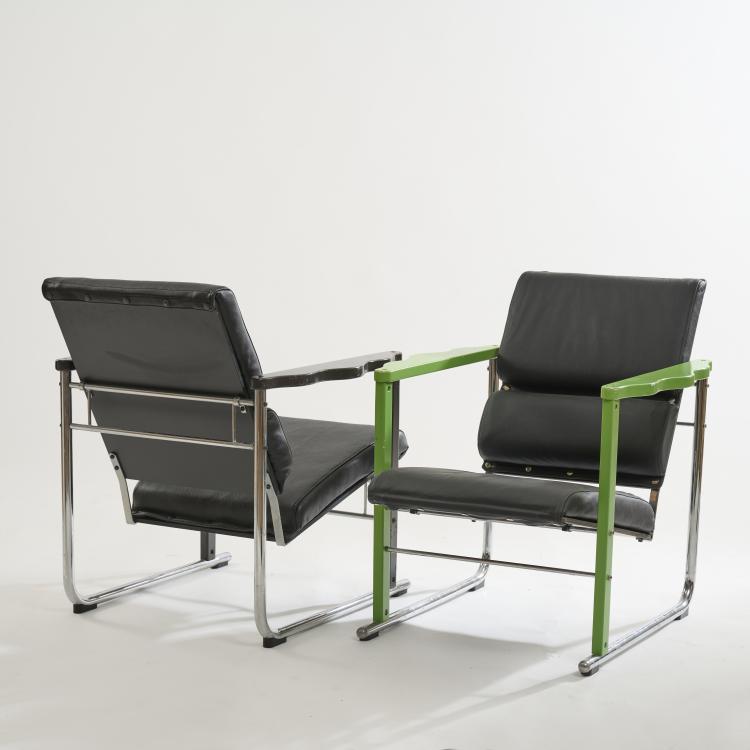 Bild 2 zu Objekt, Two armchairs 'Experiment 401', 1982, Yrj&ouml; Kukkapuro, Avarte, Helsinki, 172B 380