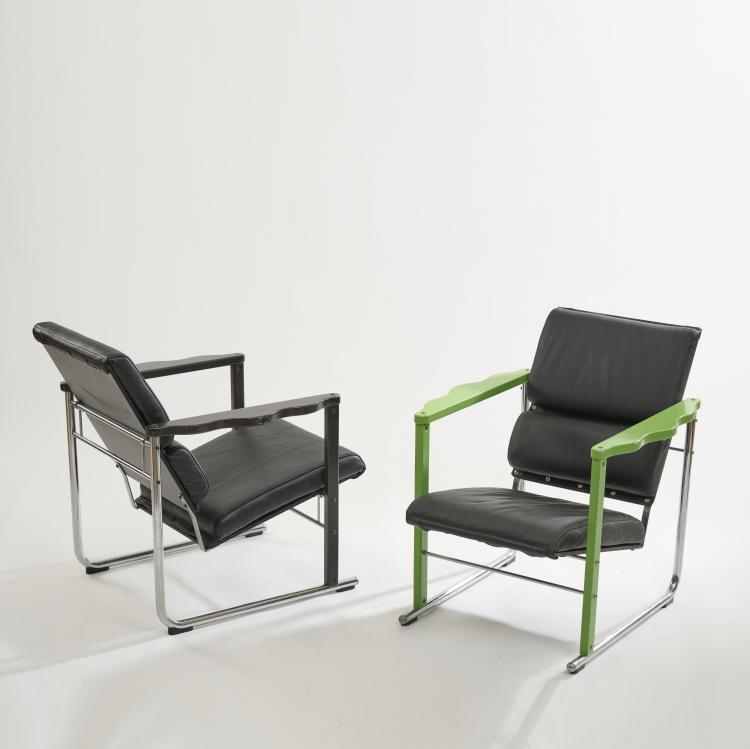 Bild 3 zu Objekt, Two armchairs 'Experiment 401', 1982, Yrj&ouml; Kukkapuro, Avarte, Helsinki, 172B 380