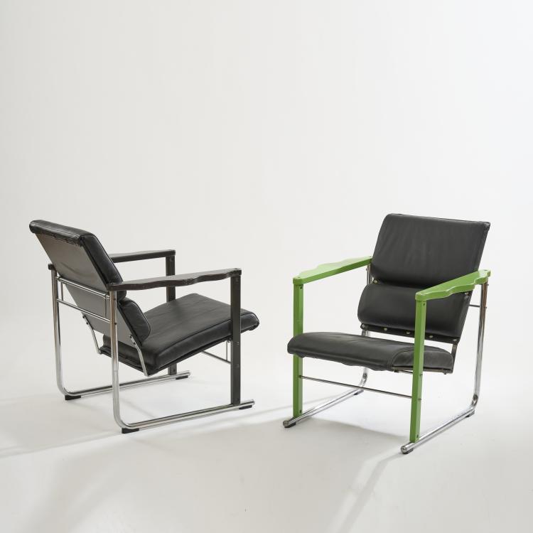 Bild 4 zu Objekt, Two armchairs 'Experiment 401', 1982, Yrj&ouml; Kukkapuro, Avarte, Helsinki, 172B 380