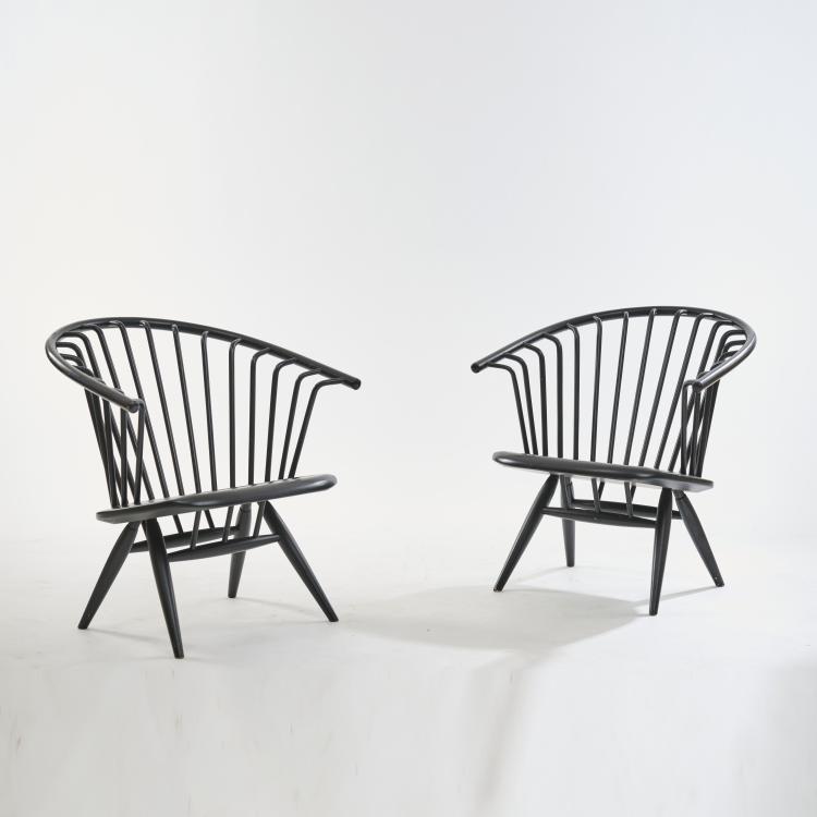 Hauptbild zu Objekt, Two 'Crinolette' armchairs, 1962, Ilmari Tapiovaara, Asko Oy, Helsinki, 172B 365