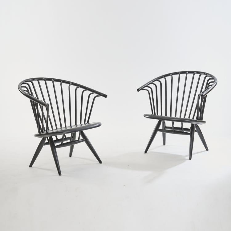 Bild 2 zu Objekt, Two 'Crinolette' armchairs, 1962, Ilmari Tapiovaara, Asko Oy, Helsinki, 172B 365