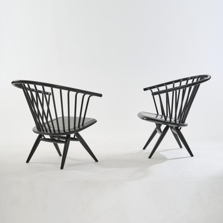 Bild 4 zu Objekt, Two 'Crinolette' armchairs, 1962, Ilmari Tapiovaara, Asko Oy, Helsinki, 172B 365