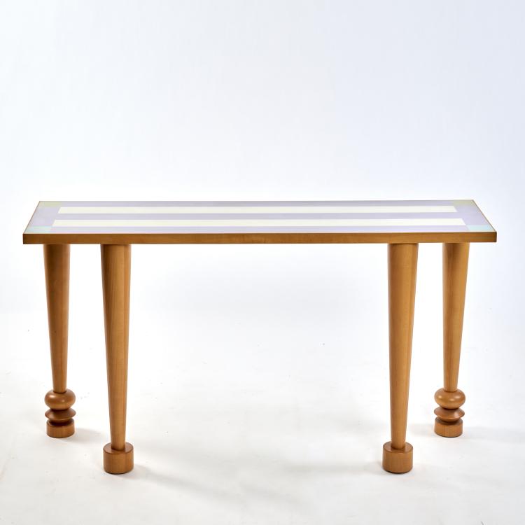 Hauptbild zu Objekt, 'Positano' console table, 1992/93, Associati Sottsass, Zanotta, Nova Milanese, 172A 127