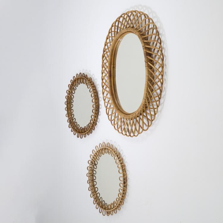 Bild 1 zu Objekt, Serving cart, serving table and three wall mirrors, c. 1958, Italien / Italy, 173A 44