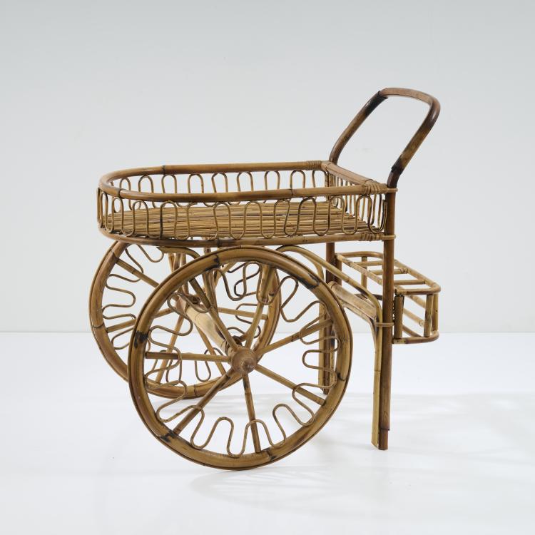 Bild 2 zu Objekt, Serving cart, serving table and three wall mirrors, c. 1958, Italien / Italy, 173A 44