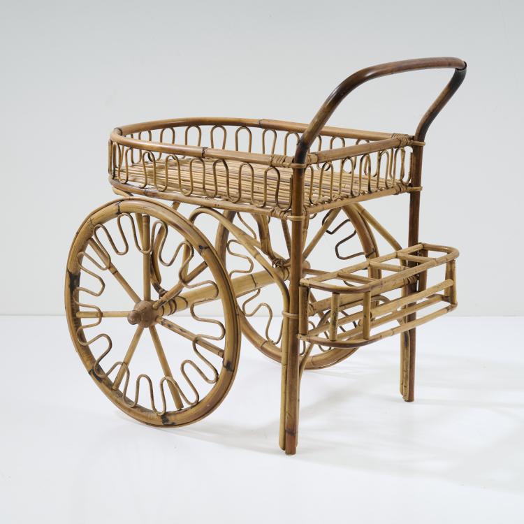 Bild 3 zu Objekt, Serving cart, serving table and three wall mirrors, c. 1958, Italien / Italy, 173A 44