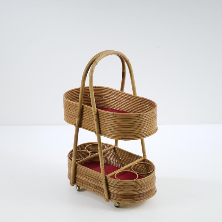 Bild 4 zu Objekt, Serving cart, serving table and three wall mirrors, c. 1958, Italien / Italy, 173A 44