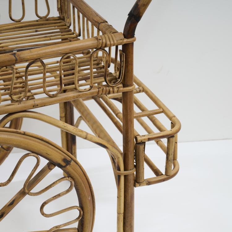 Bild 5 zu Objekt, Serving cart, serving table and three wall mirrors, c. 1958, Italien / Italy, 173A 44