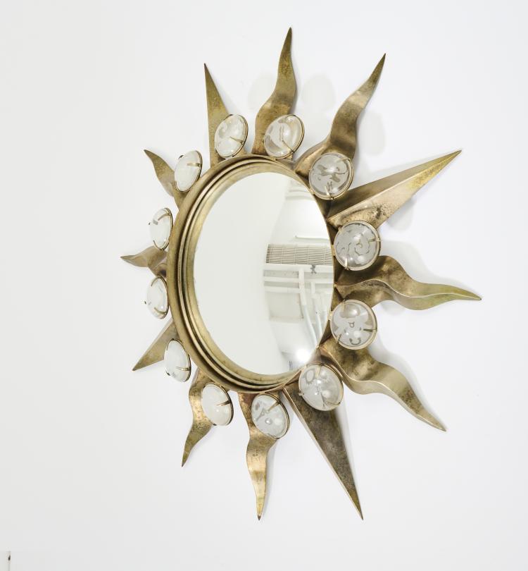 Hauptbild zu Objekt, Wandspiegel 'Large Convex Mirror' - 'Zodiac', 1992, Mark Brazier-Jones, Brazier-Jones, Mark, Buckland, Buntingford, 172A 184