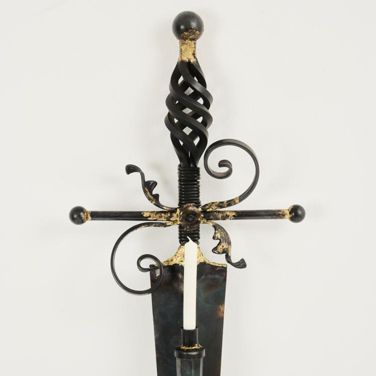 Bild 3 zu Objekt, Wall candelabrum 'Sword', c. 1986, Mark Brazier-Jones, Brazier-Jones, Mark, Buckland, Buntingford, 172A 182