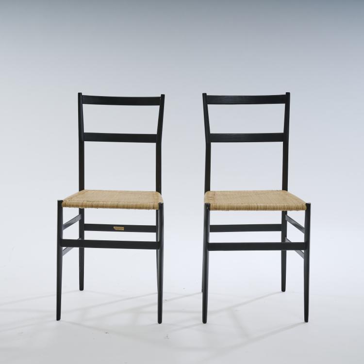 Bild 6 zu Objekt, Twelve 'Superleggera' chairs, 1957, Gio Ponti, Cassina, Figli de Amedeo, Meda, 172A 94