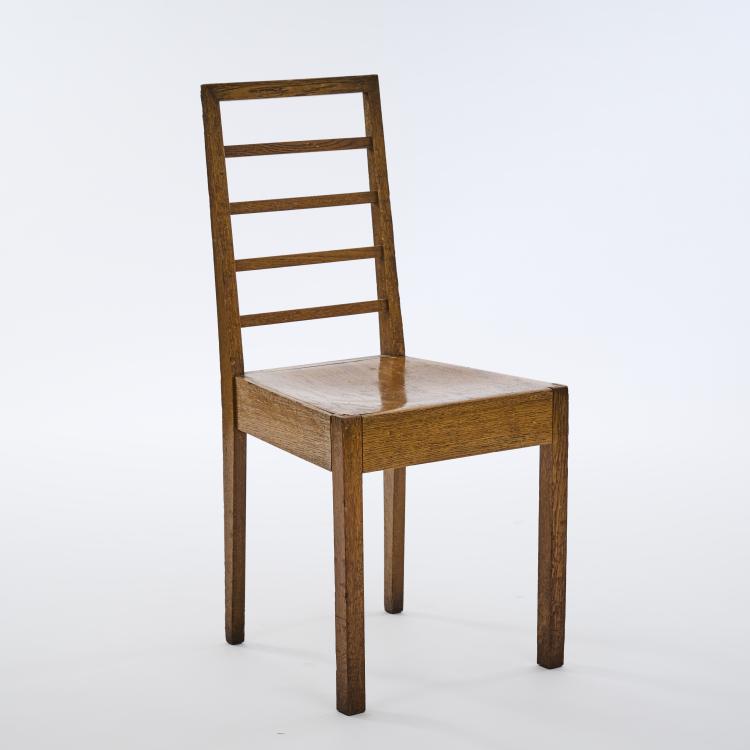 Hauptbild zu Objekt, 'Suomen Valtion Rautatiet (Finnish State Railways)' chair, 1909, Eliel Saarinen, 172B 223