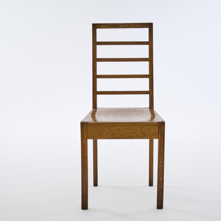 Bild 1 zu Objekt, 'Suomen Valtion Rautatiet (Finnish State Railways)' chair, 1909, Eliel Saarinen, 172B 223