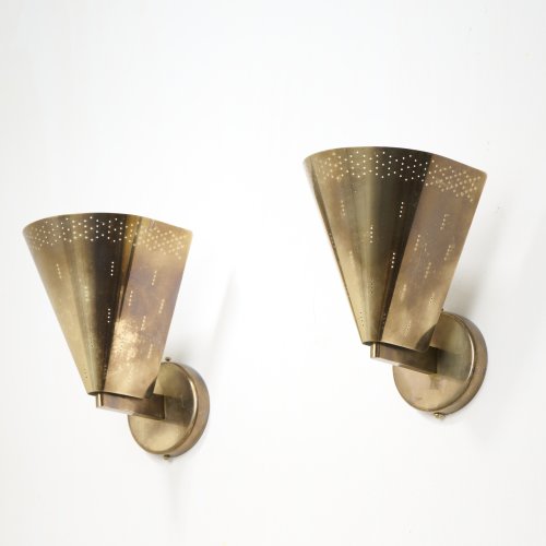 Two wall lights '9414', 1950s