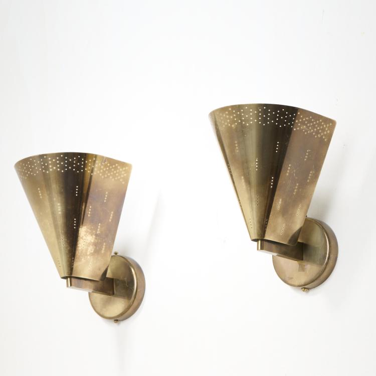 Bild 1 zu Objekt, Two wall lights '9414', 1950s, Paavo Tynell, Idman Oy, Vilhonvuorenkatu, 172B 302