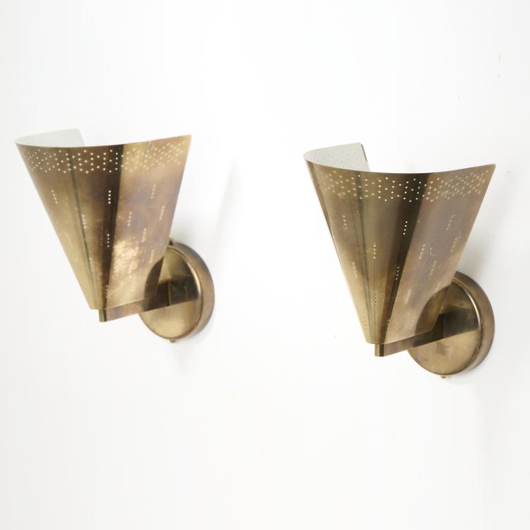 Bild 2 zu Objekt, Two wall lights '9414', 1950s, Paavo Tynell, Idman Oy, Vilhonvuorenkatu, 172B 302
