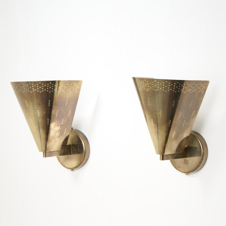 Bild 3 zu Objekt, Two wall lights '9414', 1950s, Paavo Tynell, Idman Oy, Vilhonvuorenkatu, 172B 302