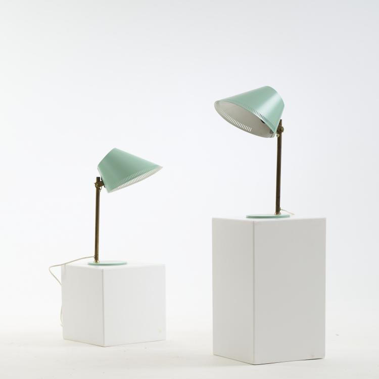 Bild 1 zu Objekt, Zwei Tischleuchten '9227', 1950er Jahre, Paavo Tynell, Idman Oy, Vilhonvuorenkatu, 172B 303