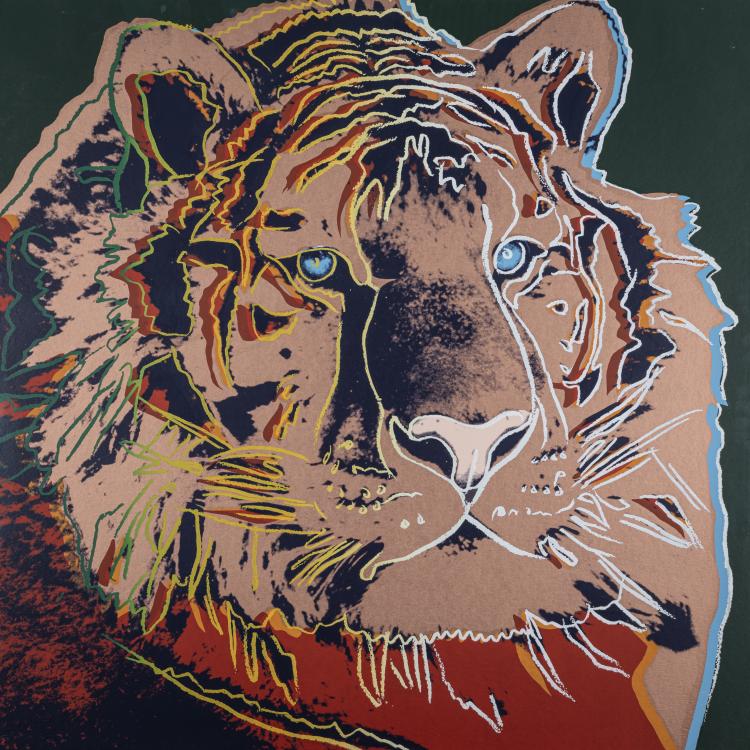 Hauptbild zu Objekt, 'Siberian Tiger' from the series 'Endangered Species', 1983, Andy Warhol, Ronald Feldman Fine Arts Inc. New York (Publ.), Rupert Jasen Smith (Printer), 172C 500