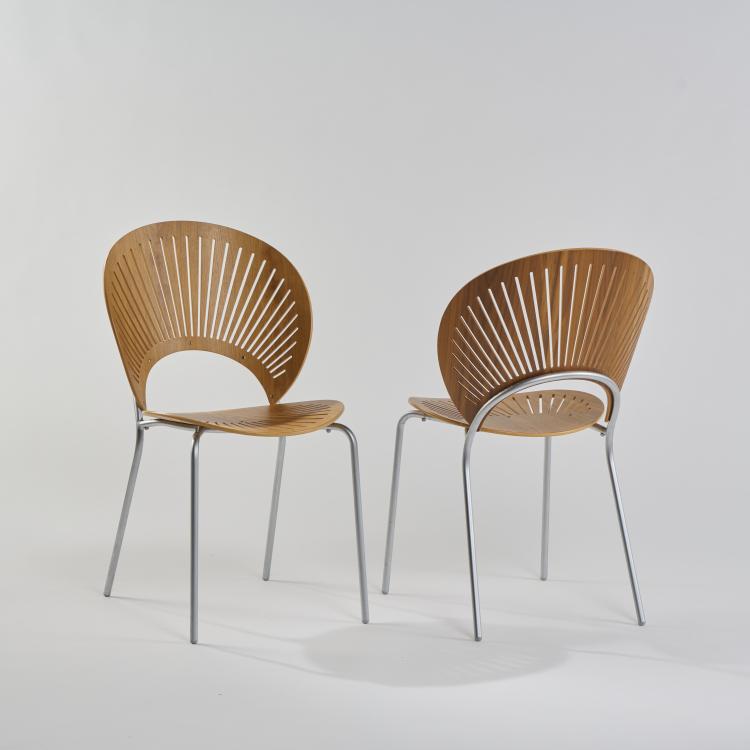 Bild 1 zu Objekt, Zwei St&uuml;hle 'Trinidad', 1992, Nanna Ditzel, Fredericia Stolefabrik, 173B 473