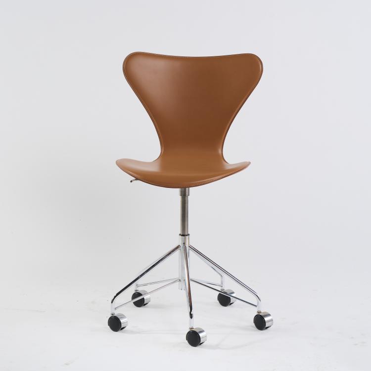 Hauptbild zu Objekt, Arbeitsstuhl '3117', 1955, Arne Jacobsen, Hansen, Fritz, Kopenhagen, 173B 452