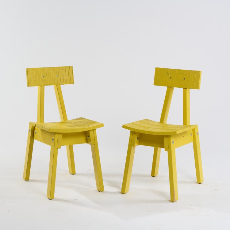 Bild 1 zu Objekt, Two 'Industriell' chairs, 2018, Piet Hein Eek, IKEA, &Auml;lmhult, 173B 575
