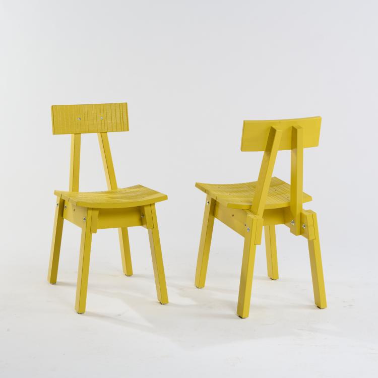 Bild 2 zu Objekt, Two 'Industriell' chairs, 2018, Piet Hein Eek, IKEA, &Auml;lmhult, 173B 575