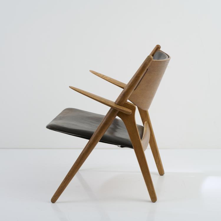 Bild 4 zu Objekt, 'Sawbuck chair - CH-28' armchair, 1951, Hans J. Wegner, Carl Hansen & Son, Kopenhagen, 172A 166