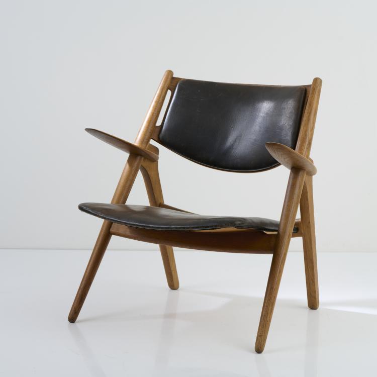 Bild 6 zu Objekt, 'Sawbuck chair - CH-28' armchair, 1951, Hans J. Wegner, Carl Hansen & Son, Kopenhagen, 172A 166