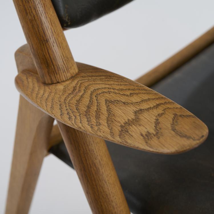 Bild 10 zu Objekt, 'Sawbuck chair - CH-28' armchair, 1951, Hans J. Wegner, Carl Hansen & Son, Kopenhagen, 172A 166