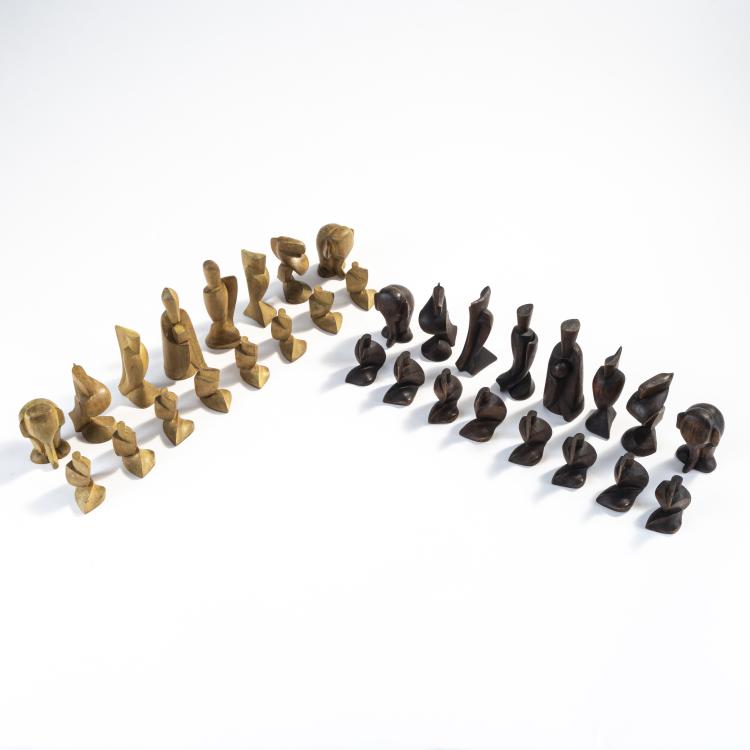 Bild 1 zu Objekt, Anthroposophisches Schachspiel, 1930-50, Rudolf Steiner (Umkreis), Dornach (zug./attr.), 172A 23