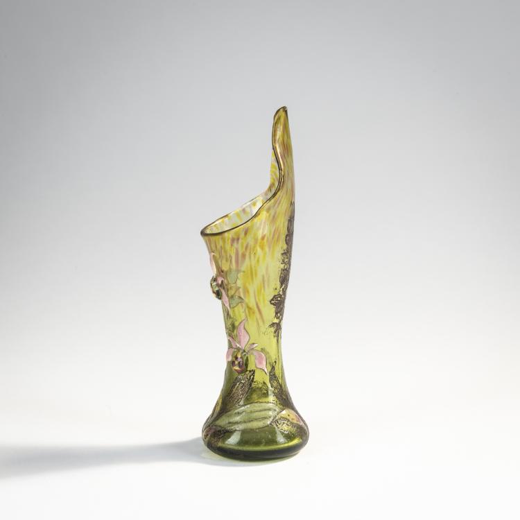 Bild 1 zu Objekt, Small Vase 'Ophrys apifera et Orchis', 1890-94, Emile Gall&eacute;, Gall&eacute;, Emile, Nancy, 171A 95