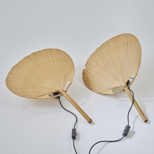 Two wall lights 'Uchiwa IV', 1973