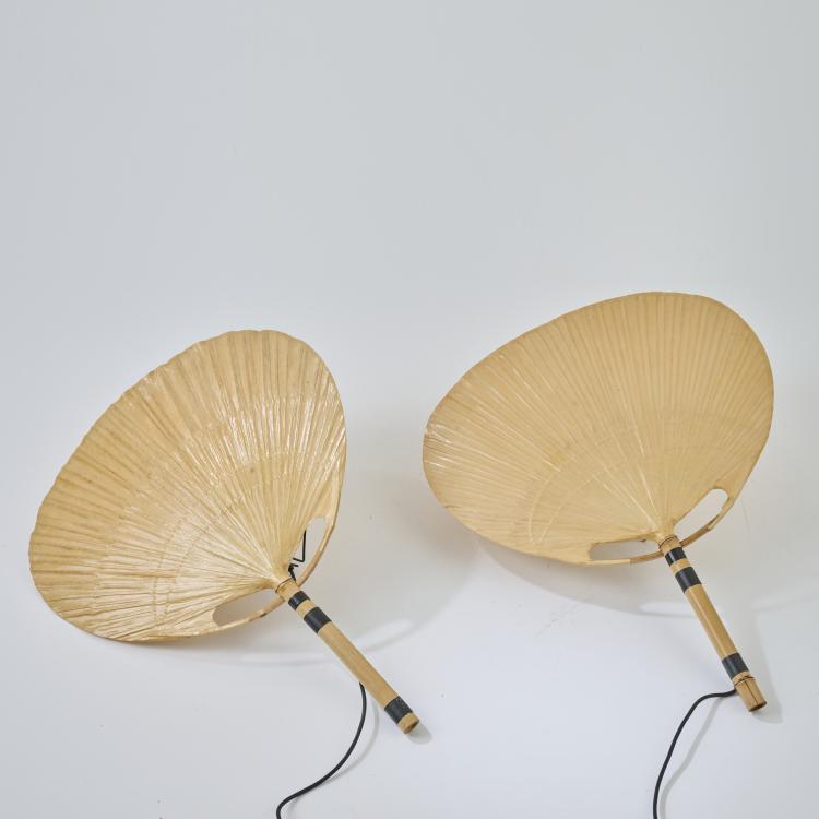 Bild 1 zu Objekt, Two wall lights 'Uchiwa III', 1973, Ingo Maurer, Design M, Maurer, Ingo, M&uuml;nchen, 172A 44
