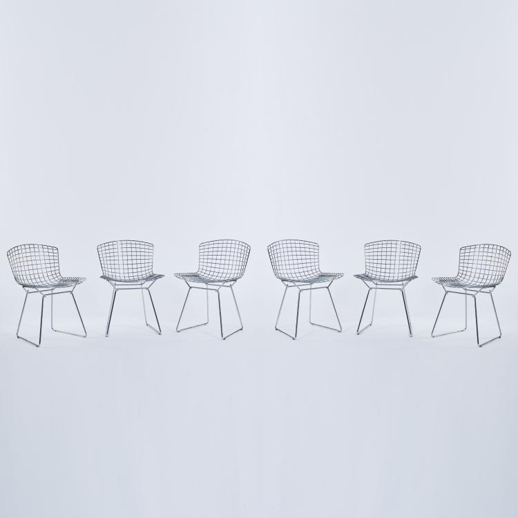 Hauptbild zu Objekt, Six chairs '420', 1952, Harry Bertoia, Knoll International, 172A 144