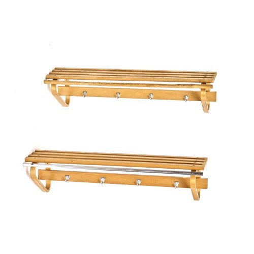 Two '109' wall coat racks, 1936