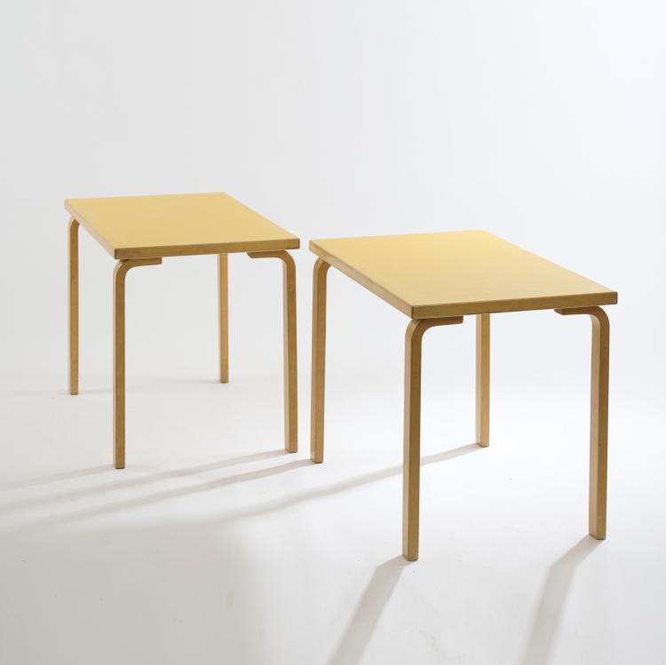 Bild 1 zu Objekt, Two 'L-Leg' tables, 1933, Alvar Aalto, Artek, Helsinki, 172B 246