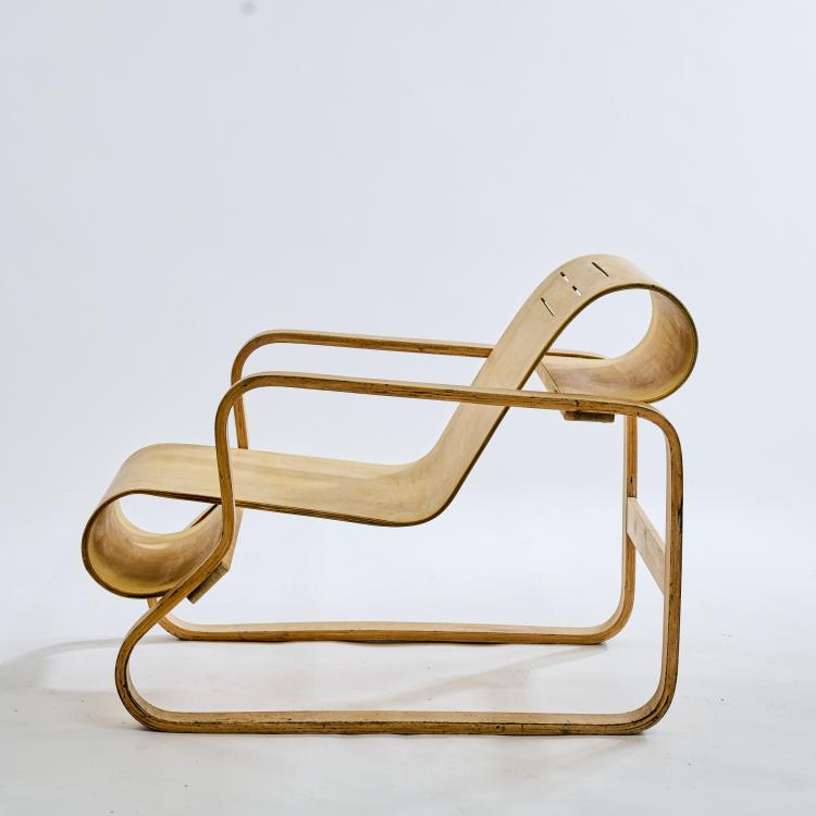 Hauptbild zu Objekt, 'Paimio' easy chair, 1932, Alvar Aalto, Huonekalu-ja Rakennusty&ouml;tehdas Oy, Turku, 172B 238